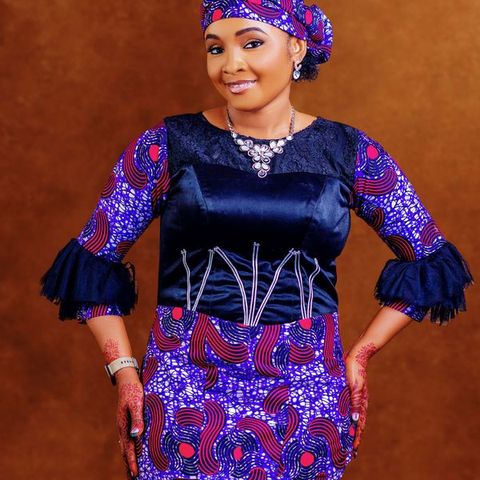 Velvet Corset Ankara Set